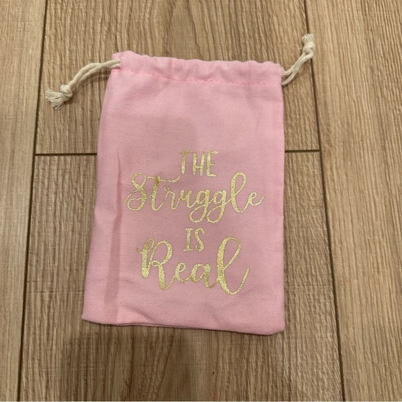 The Struggle is Real Drawstring Pouch - Picture 1 of 4